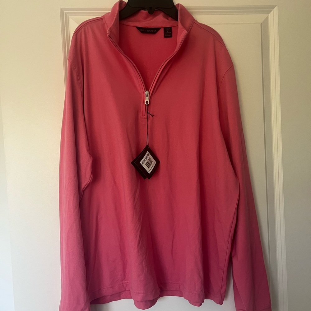 Scott Barber pink quarter zip!